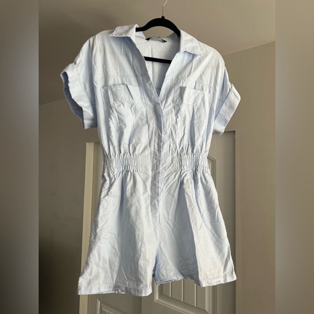 Light Blue Zara Romper